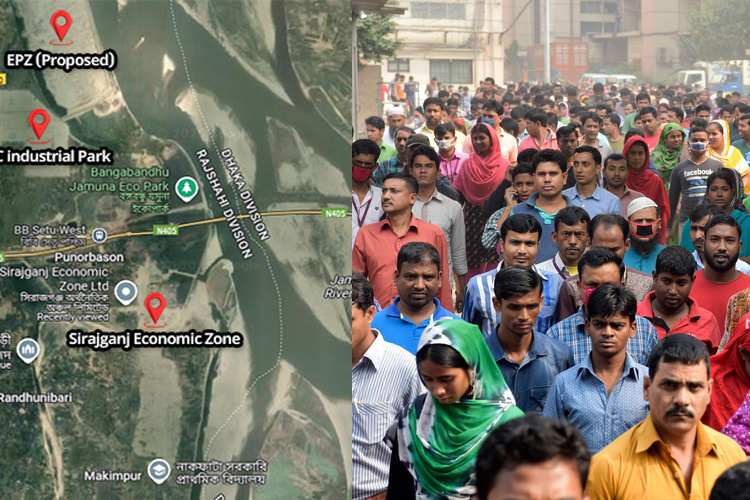 চলতি বছরে উৎপাদনে যাচ্ছে সিরাজগঞ্জ অর্থনৈতিক অঞ্চল